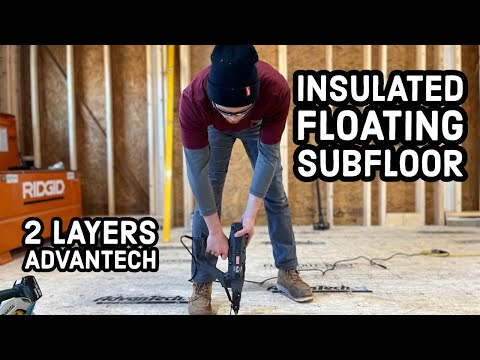 Floating An Insulated Sub-Floor On Concrete Floor