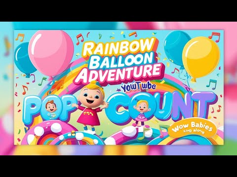 Pop and Count| Rainbow Balloon Adventure| Wow Babies Sing Along|#kidssongs