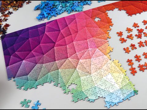 Mosaic ColorBoom Gradient from Clementoni Jigsaw Puzzle #shorts #puzzle #rainbow