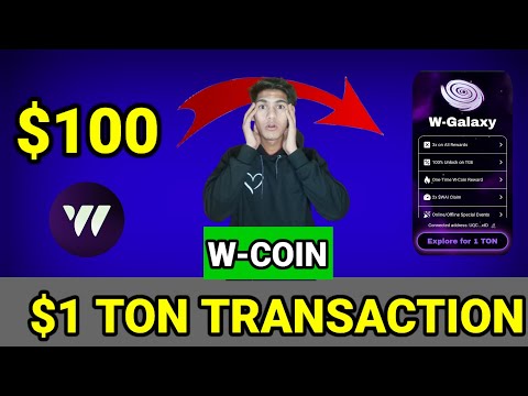 W-Coin Airdrop $1 Ton Transaction Kaise Karna Chahiye Ye Jaruri hai kya