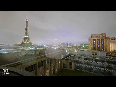 Webcam Palais d’Iéna - Conseil Économique, Social et Environnemental - Vue Tour Eiffel - Paris