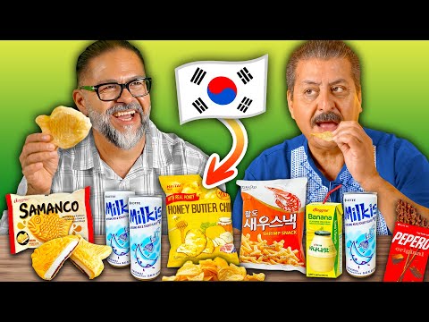 Mexican Dads Try Korean Snacks!