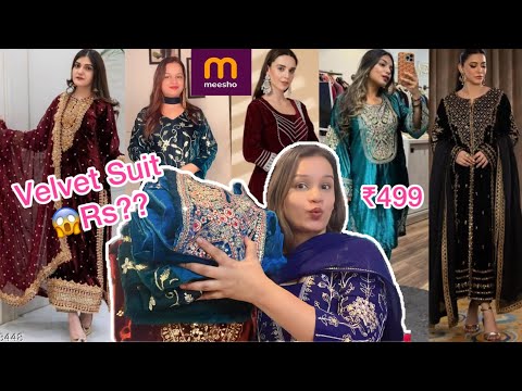 Meesho Velvet Suits|Winter Kurta set|Winter Haul|Wedding Collection #meesho #wedding #winter