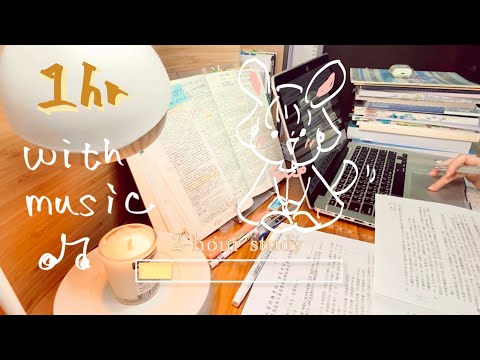 💐🎹【1hr REAL TIME 】Study with me ☁️Law student／calm piano BGM／working