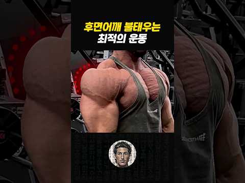 후면 삼각근 태우는 최적의 어깨운동!