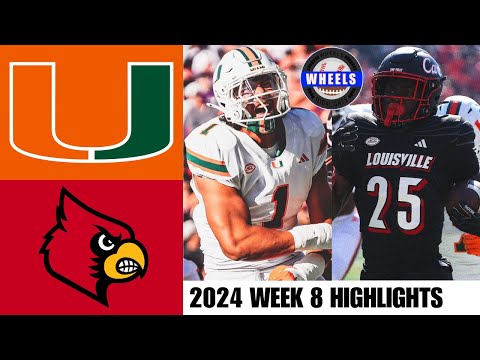 #6 Miami vs Louisville | Full Game Highlights | 2024 College Football Highlights