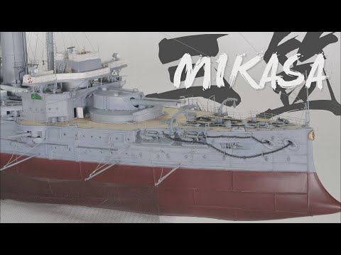 Imperial Japanese Navy Battleship MIKASA // Battle of Tsushima 1905 // 1:200 Scale Ship Model