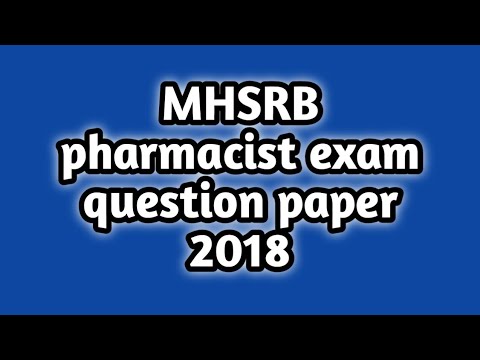 mhsrb pharmacist exam question paper 2018#telanganapharmacistexamquestionpaper2018#pharmamcq