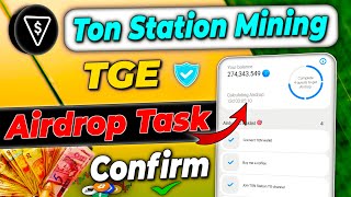 Ton station airdrop task | Ton station airdrop claim | Ton station airdrop criteria #tonstation