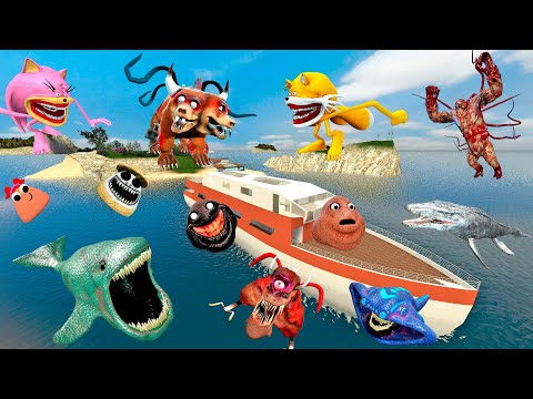 🔥 EVOLUTION OF SONIC TAPES FAMILY ZOOCHOSIS ANIMALS SEA MONSTERS EL GRANO MAJA & THE BLOOP in Gmod !