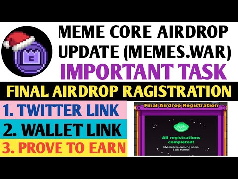 Memes.War Airdrop New Update| Meme Core New Update | Memes War Final Airdrop Registration