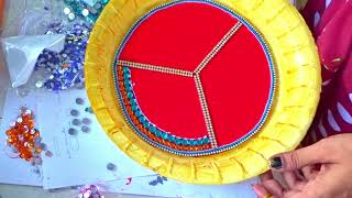 plate decoration ideas for wedding | plate decoration ideas for engagement | diy | @ChotaCrafts