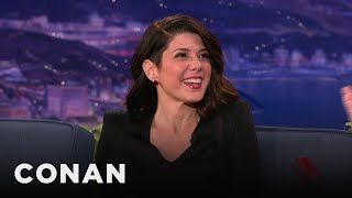 Lady Gaga Thinks Marisa Tomei Is A “Badass B****” | CONAN on TBS