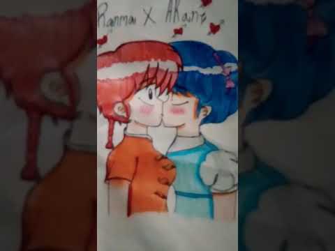 Ranma y Akane (Dibujo mío) 💗💗💗