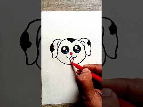 how to draw dog #youtubeshorts #shortsvideo #viralshorts #shorts #dogdrawing  #easyartwithbiplab