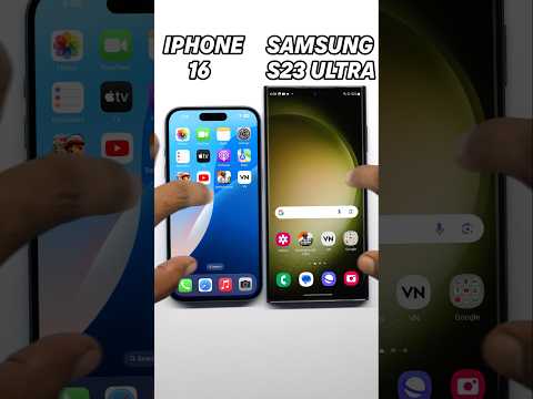 iPhone 16 vs Samsung S23 Ultra SPEED TEST! 🚀 Who’s the REAL SPEED KING? 👑#shorts#viralvideo