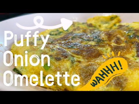 【ENG】 Fluffy Onion Bread Omelette is so easy and delicious #cookingvideo #omelette