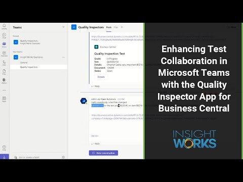 Enhancing Test Collaboration in Microsoft Teams with the Quality Inspector App for Business Central