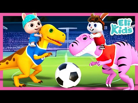 Dinosaurs Soccer | Eli Kids Fun Songs & Cartoons