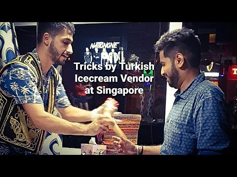 Turkish Ice Cream Vendor Tricks| Singapore | Pranking Customers with  amazing tricks