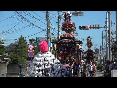 20240915拝島榊祭り山車巡行①