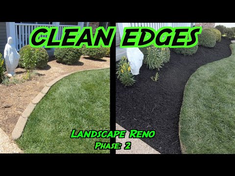 Clean Edges and Mulching Flower Beds | Landscaping Renovation: Phase 2