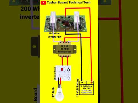 200 watt inverter kit Connection #shorts