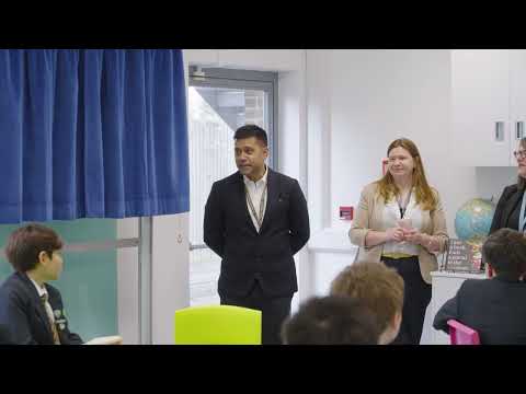 Faizal Khan Opens the Junior School Science Lab