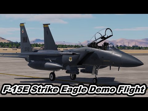 F-15E Strike Eagle Demo Flight USAF Air Show 機動飛行 DCS World 【爆音浴】