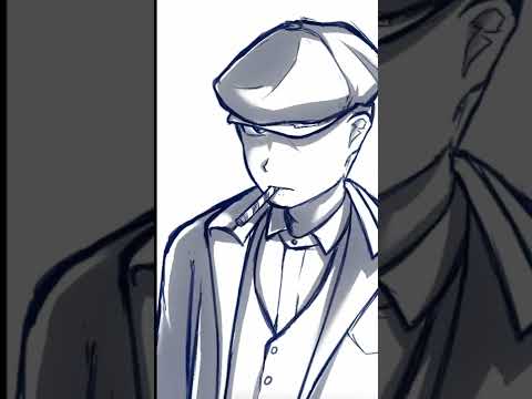 Sketching peaky blinders anime Version #shorts