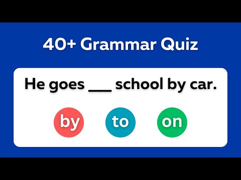 Grammar Quiz । Grammar Test ।  English Grammar । Test  English Grammar Level | Question and Answer