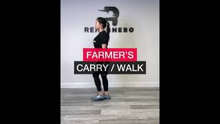 Core and shoulder stability exercise Farmers Carry / Farmer’s Walk