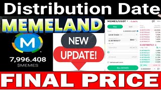 Memeland airdrop token distribution new update||Memeland airdrop new update today #memelandairdrop