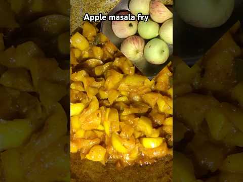 Apple masala fry#spicyapple#applerecipe#food#shorts#foodies#asmrfood#deliciousfood#tasty#applefry