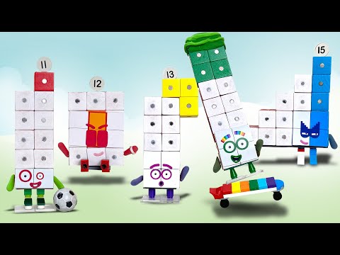 DIY Numberblocks Toys 11 to 15 - Magnetic Cubes Poseable Figures ||  Keiths Toy Box