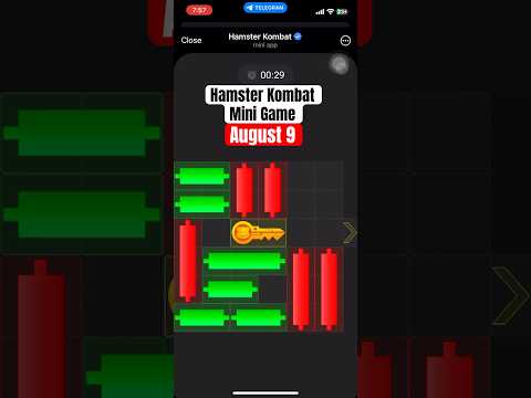 August 9 - Hamster Kombat Mini Game Puzzle unlocked