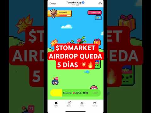 🚨URGENTE TOMARKET AIRDROP QUEDA 5 DÍAS 🚀💥 #tomarket #telegram #telegrambot #airdrop #crypto