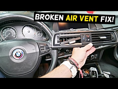 BMW F10 F11 Broken Center Dash Vent Replacement BMW 528i 535i 520i 530i 550i 518d 520d 525d 530d 535