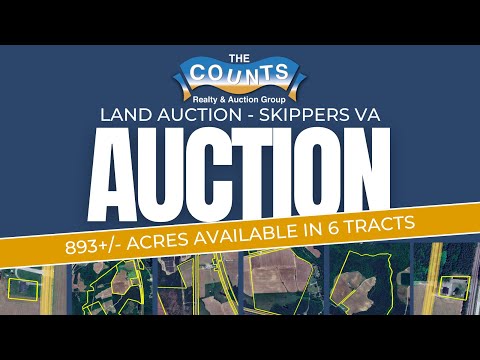 Land Auction: 893 Acres Across 6 Unique Tracts in Virginia