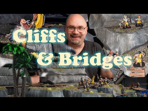 Modular Cliffs & Bridges, for Dungeons & Dragons or other TTRPG