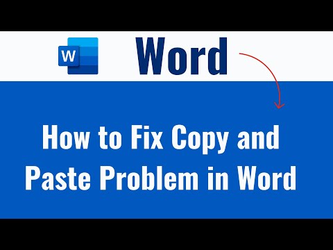 How to Fix Copy and Paste Problem in Word