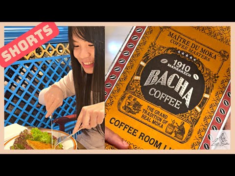 Trying Bacha Coffee from ION Orchard Singapore!! | 尝试新加坡爱雍乌节的Bacha咖啡!! #shorts #foodshorts