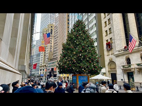 NYC LIVE Christmas Walk Lower Manhattan To Downtown Brooklyn Monday Evening (02 December 2024)