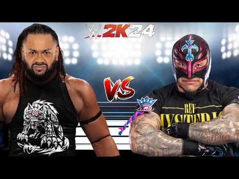 WWE 2K24 JACOB FATU VS. REY MYSTERIO NO HOLDS BARRED MATCH!