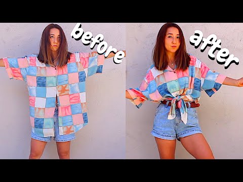 how to make thrift clothes look cute