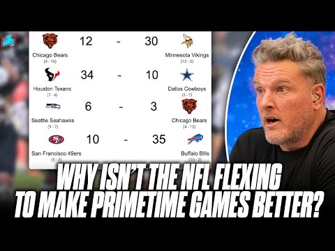 Why Isn't The NFL Flexing Better Games Into Primetime This Season? | Pat McAfee Show