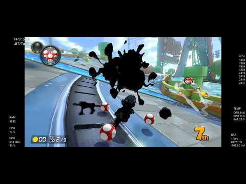 Mario Kart 8 Deluxe Android Ziunx 60FPS Stable CPU Android Xiaomi11T Pro 12/256 Snapdragon888