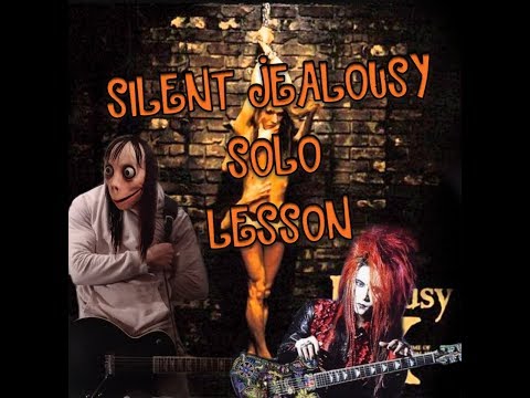 X Japan Silent jealousy Solo Guitar Tutorial/Lesson/Cover [Hide's Part]