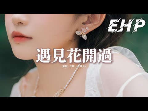 王唯一(九姨太) - 遇見花開過『如果沒結果 故事散場了 不愛了，分開更適合，你出現過 我的心動過，就當是月亮失約了。』【動態歌詞MV】