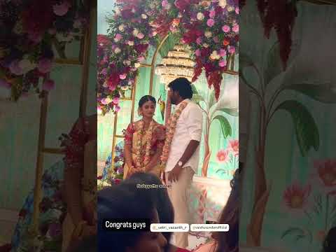 Siragadikka asai serial actor vetri vasanth vaishnavi engagement video #shorts #video #reels